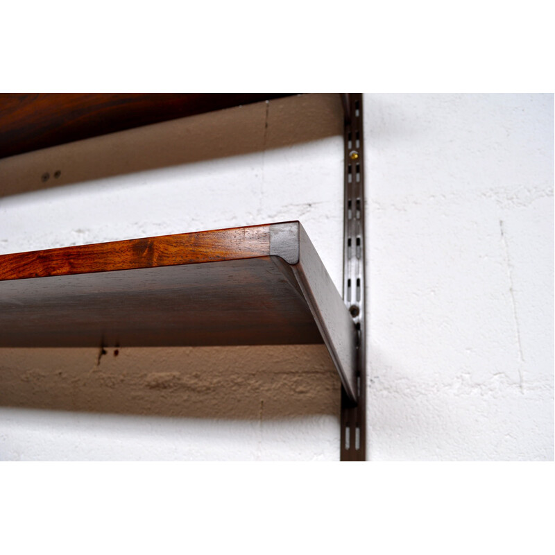 Felballes Mobelfabrik rosewood modular shelving system, Kai KRISTIANSEN - 1960s