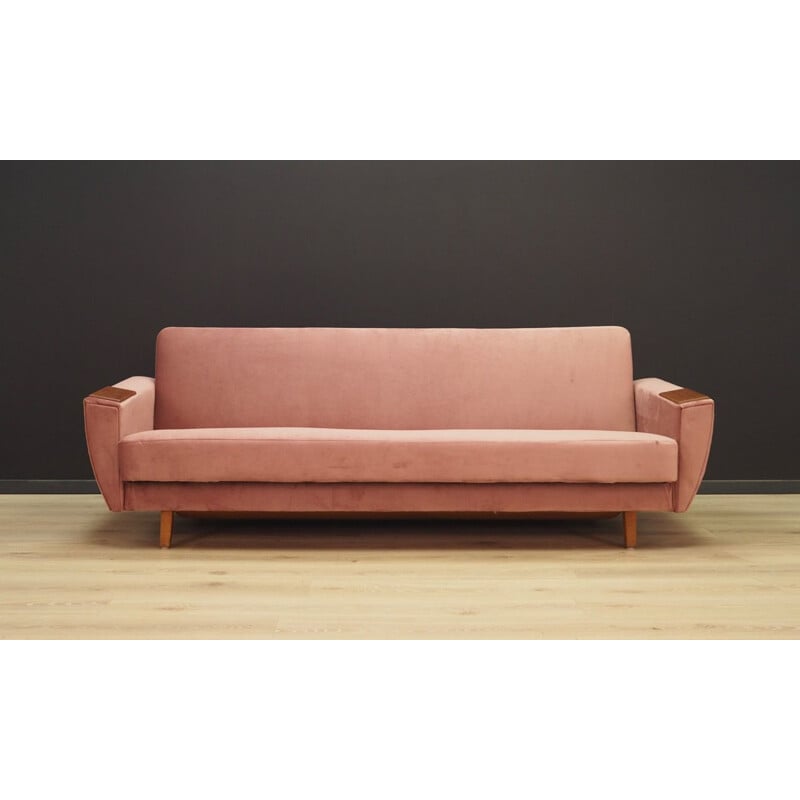 Vintage Danish pink sofa