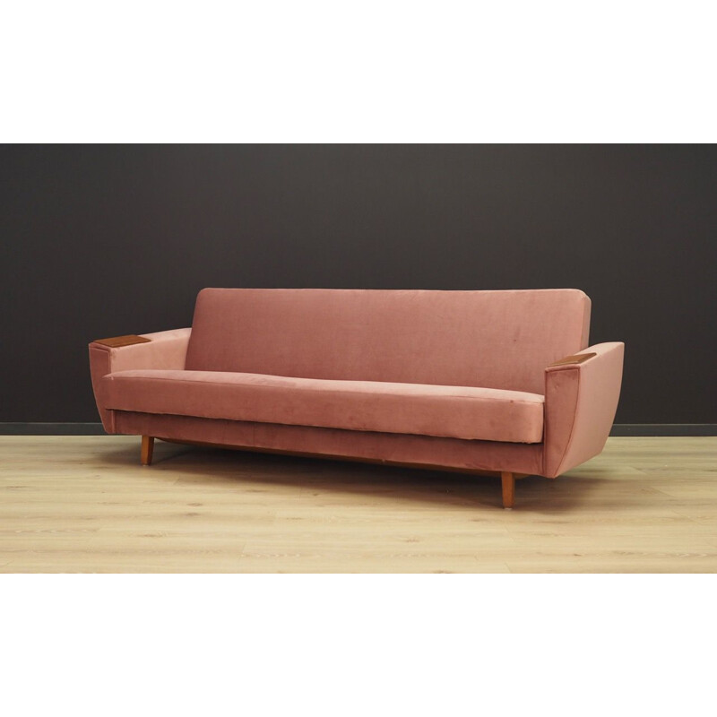 Vintage Danish pink sofa