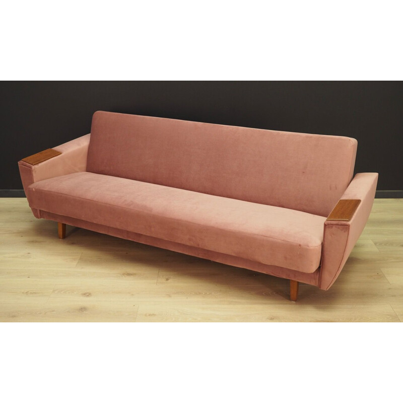 Vintage Danish pink sofa