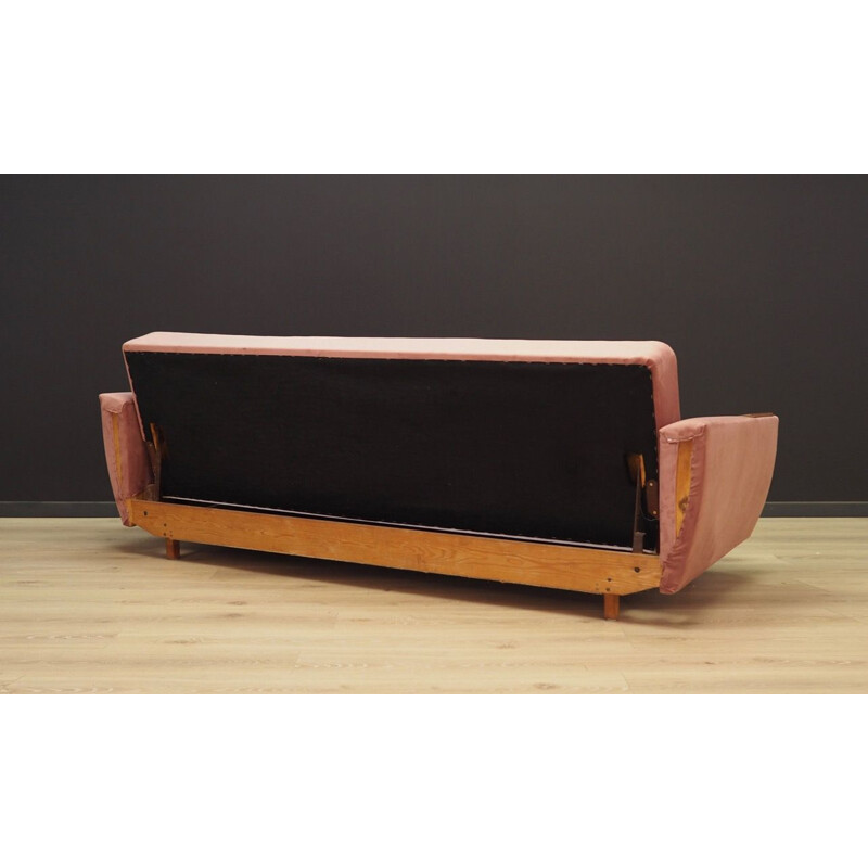 Vintage Danish pink sofa