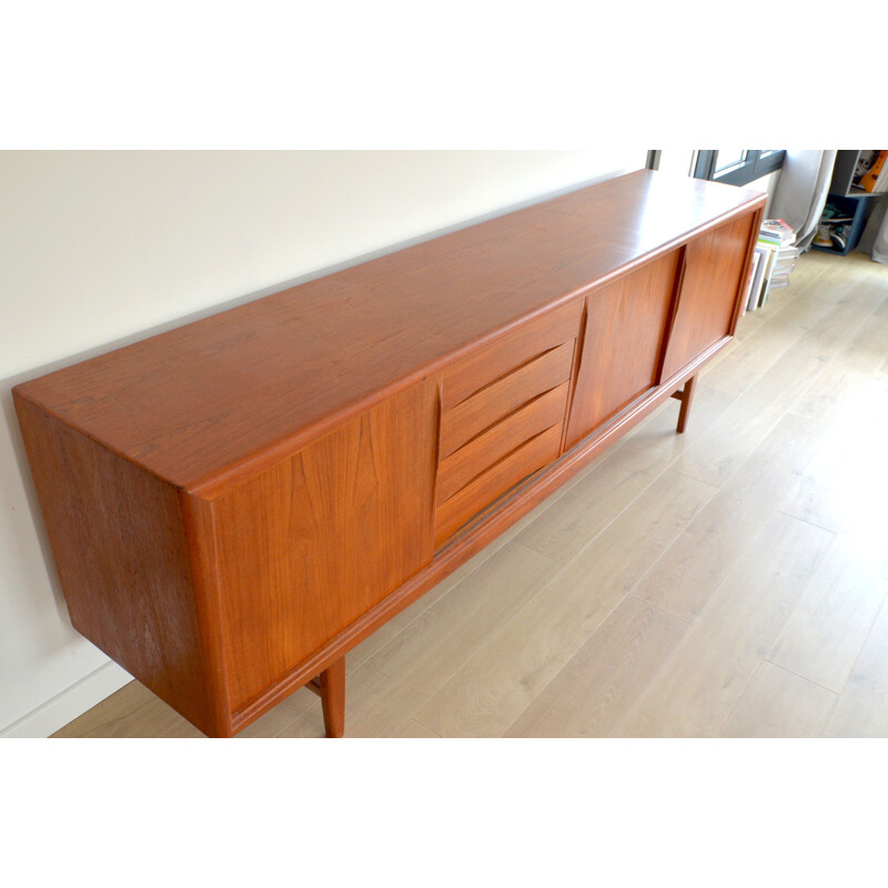 Vintage sideboard in teak by Gunni Omann for Axel Christensen Odder Denmark 1960s