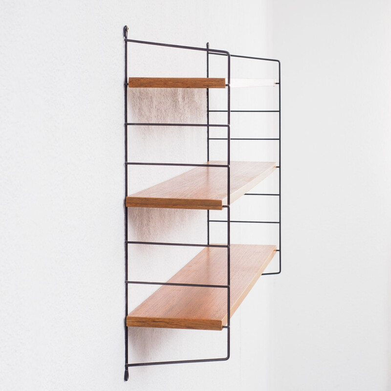 Vintage wall shelf in teak