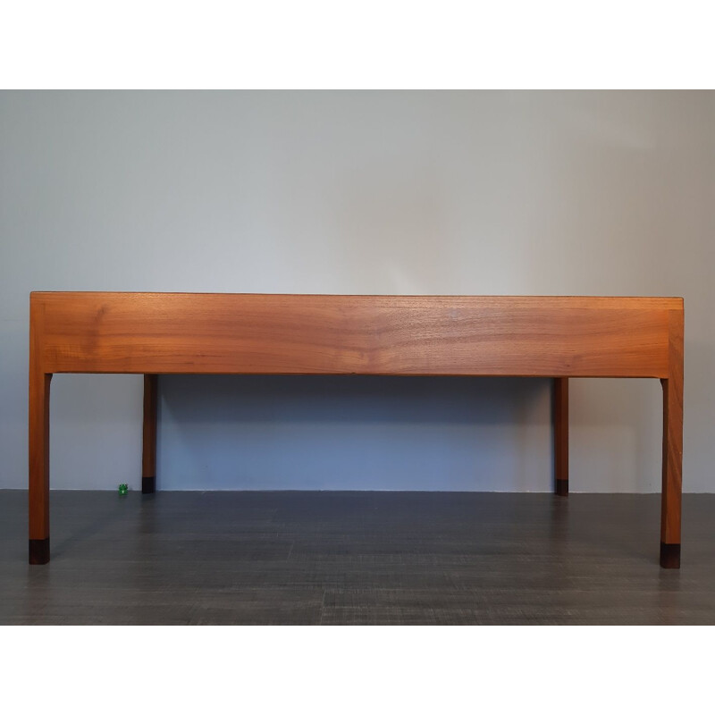 Vintage desk in teak by Larsen & Madsen for Willy Beck Denmark 1950s