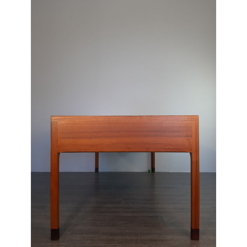 Vintage desk in teak by Larsen & Madsen for Willy Beck Denmark 1950s