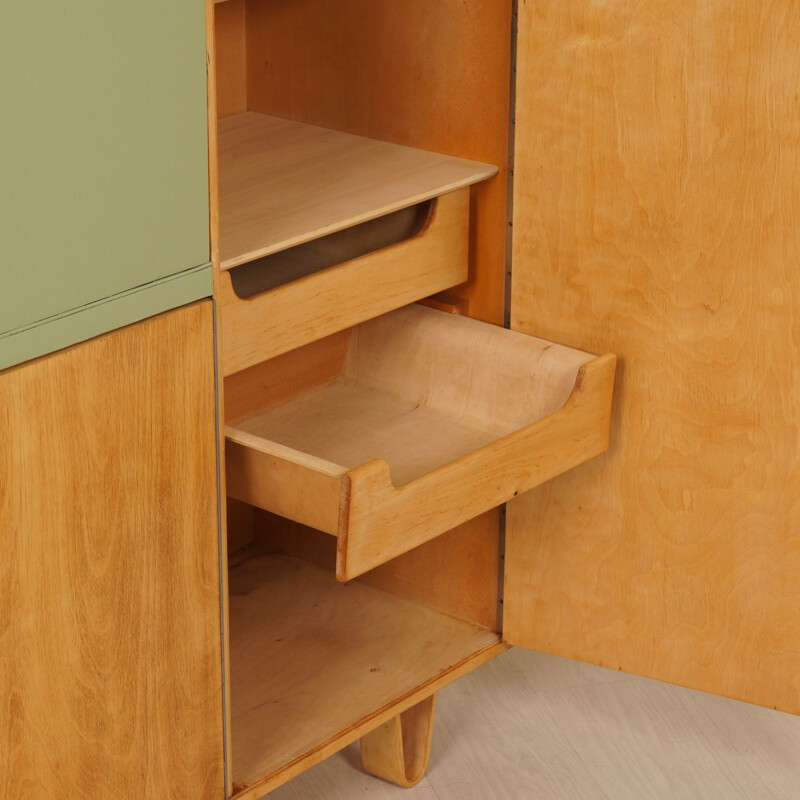 Model 'CB01' hidden desk cabinet by Cees Braakman for Pastoe. 1950's -  NOVAC Vintage