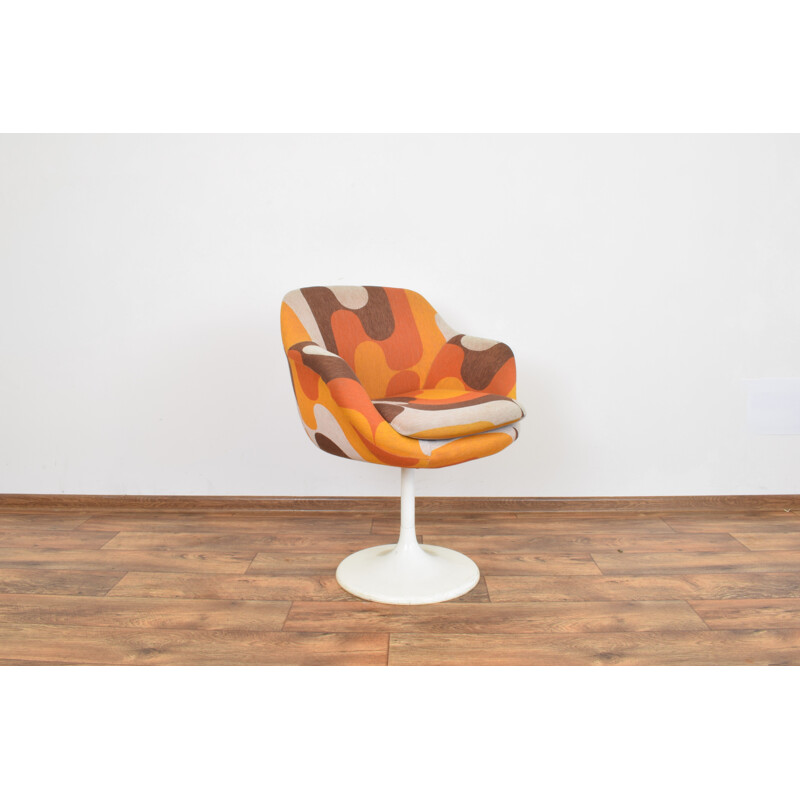 Vintage swivel armchair Tulip by Lusch Erzeugnis for Lusch & Co 1970s