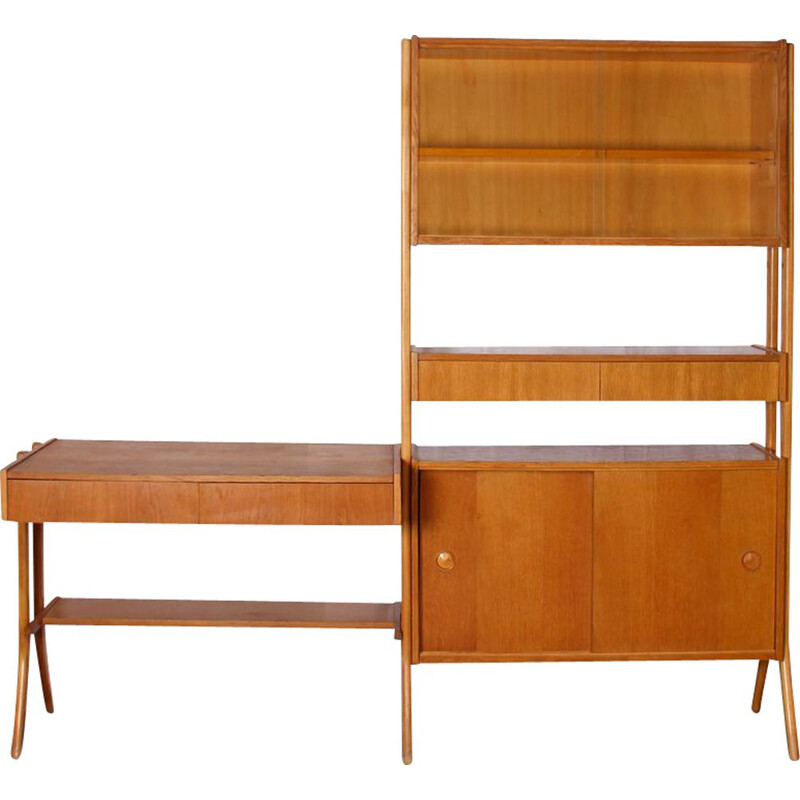 Vintage wall unit by Frantisek Jirak for Tatra Nabytok, 1960