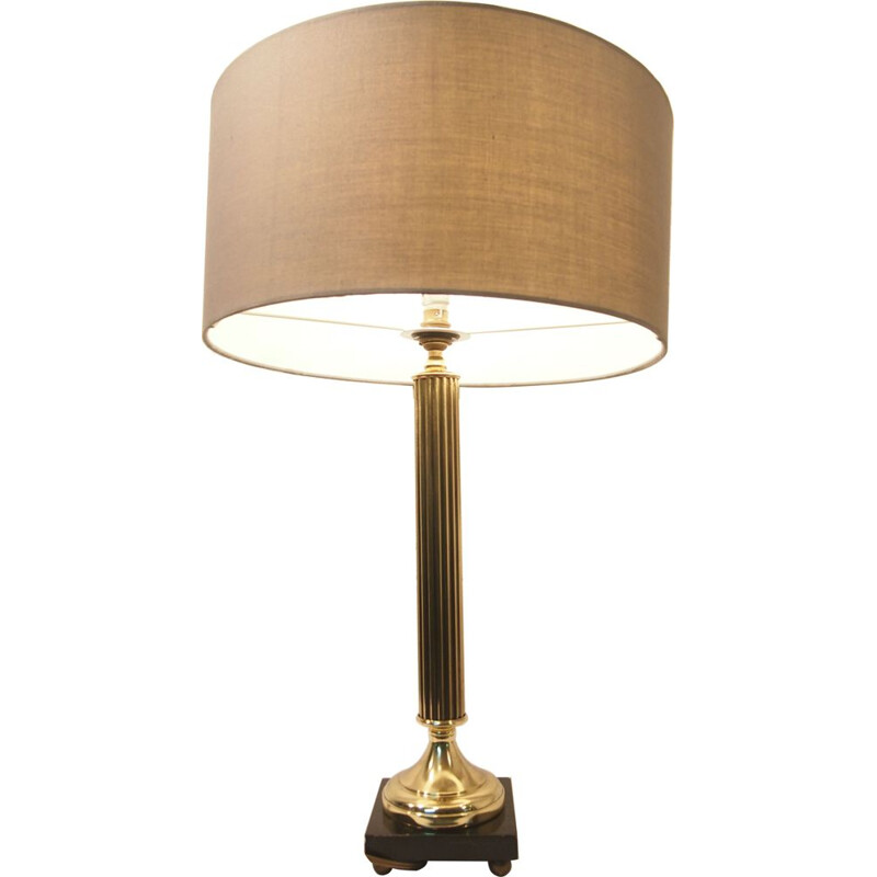 Lampe de table vintage "Empire" en bronze et doré, 1950