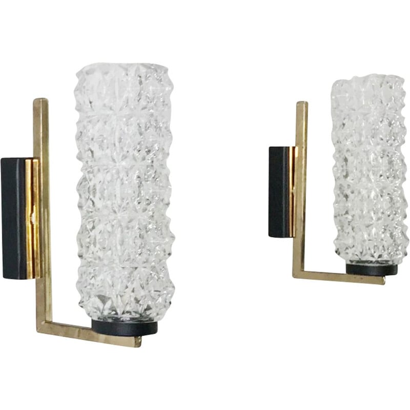 Vintage pair of wall lights by La Maison Arlus, 1950