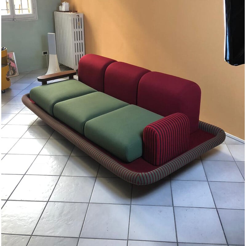 Vintage 3-seater sofa "Tappeto Volante" by Ettore Sottsass,1974