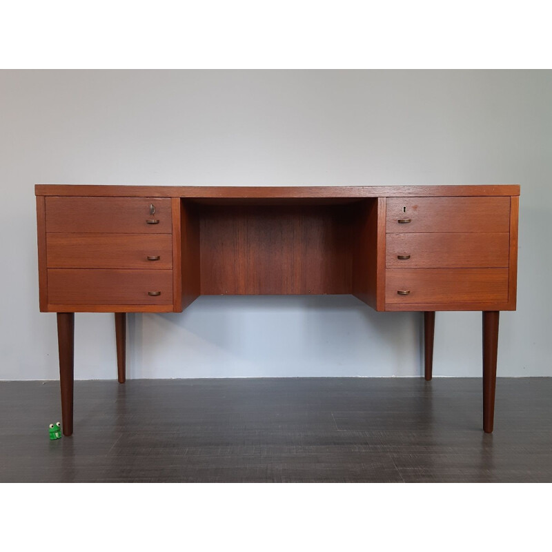 Bureau Danois en Teck, Vintage Scandinave,1950