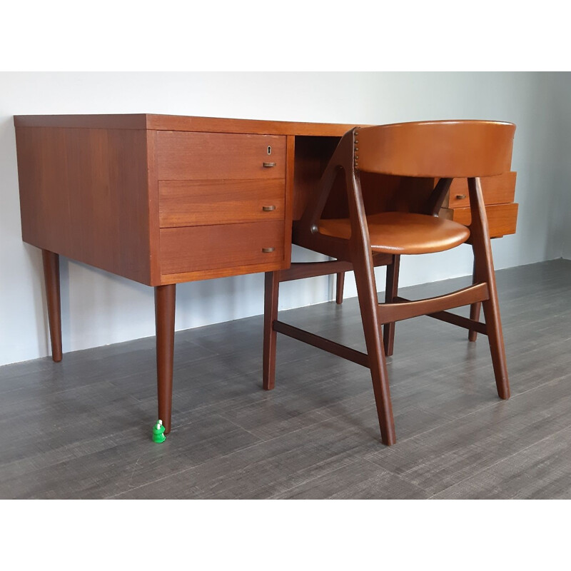 Bureau Danois en Teck, Vintage Scandinave,1950