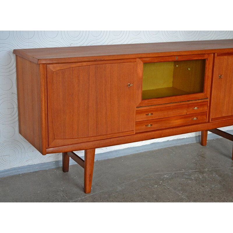 Enfilade vintage Scandinave en teck des années 60  