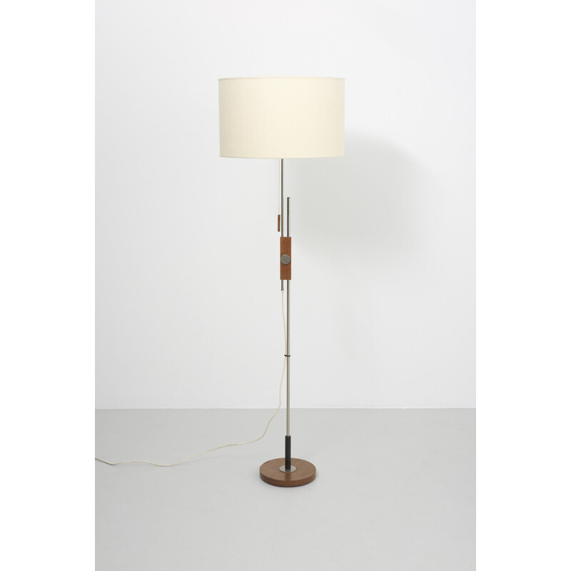 Vintage Adjustable white floor lamp from the 60s