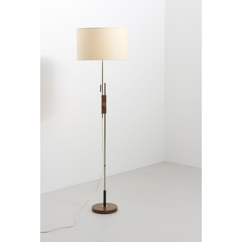 Lampadaire vintage ajustable blanc des années 60