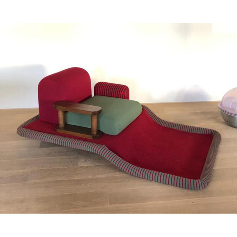 Vintage chaise lounge by Sottsass for Bedding Brevetti Italy 1970s