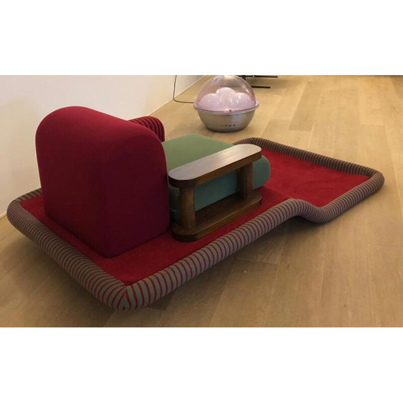 Vintage chaise lounge by Sottsass for Bedding Brevetti Italy 1970s