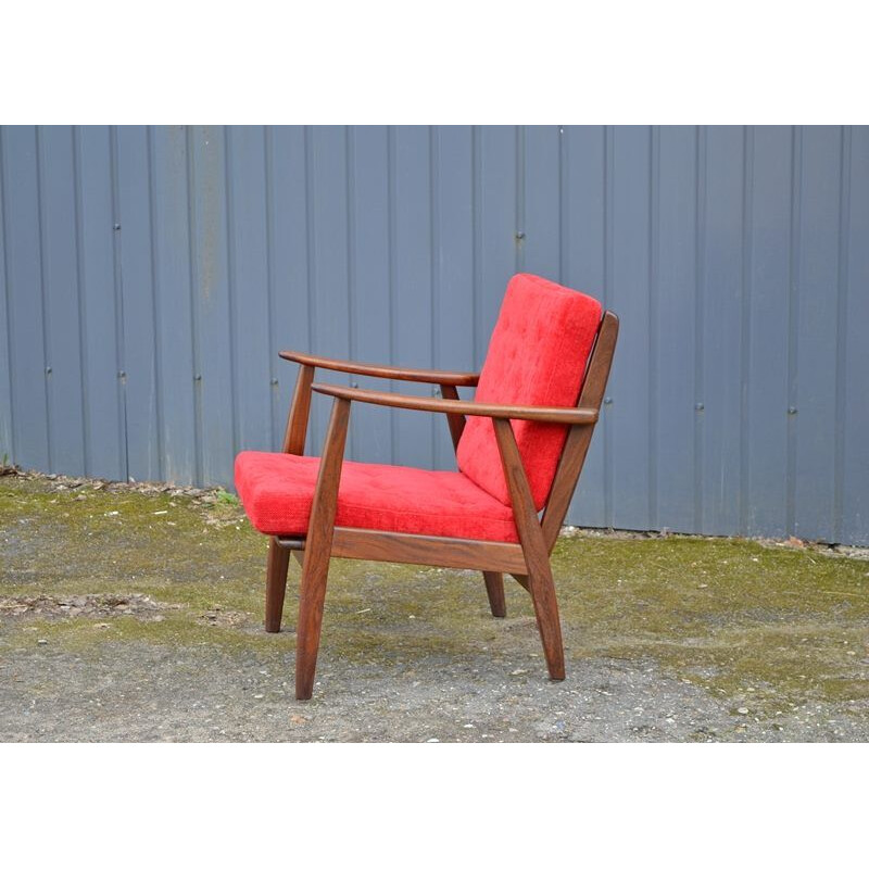 Vintage Scandinavian Lounge chair in teak,1960