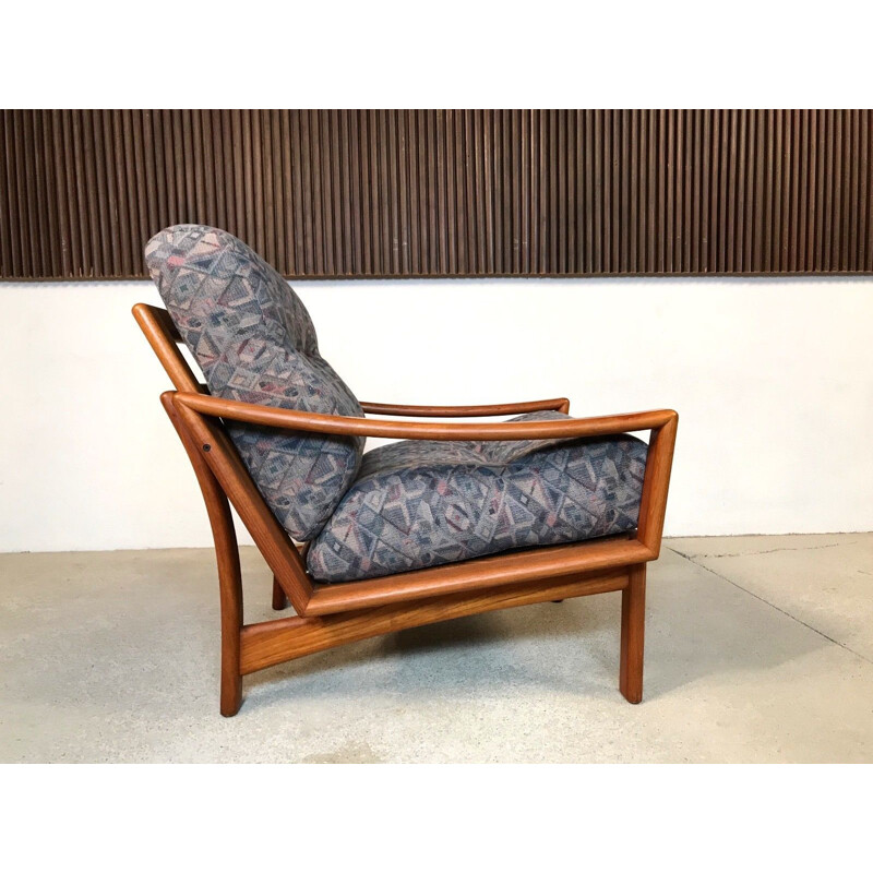 Vintage Deense teakhouten fauteuil van Glostrup, 1960