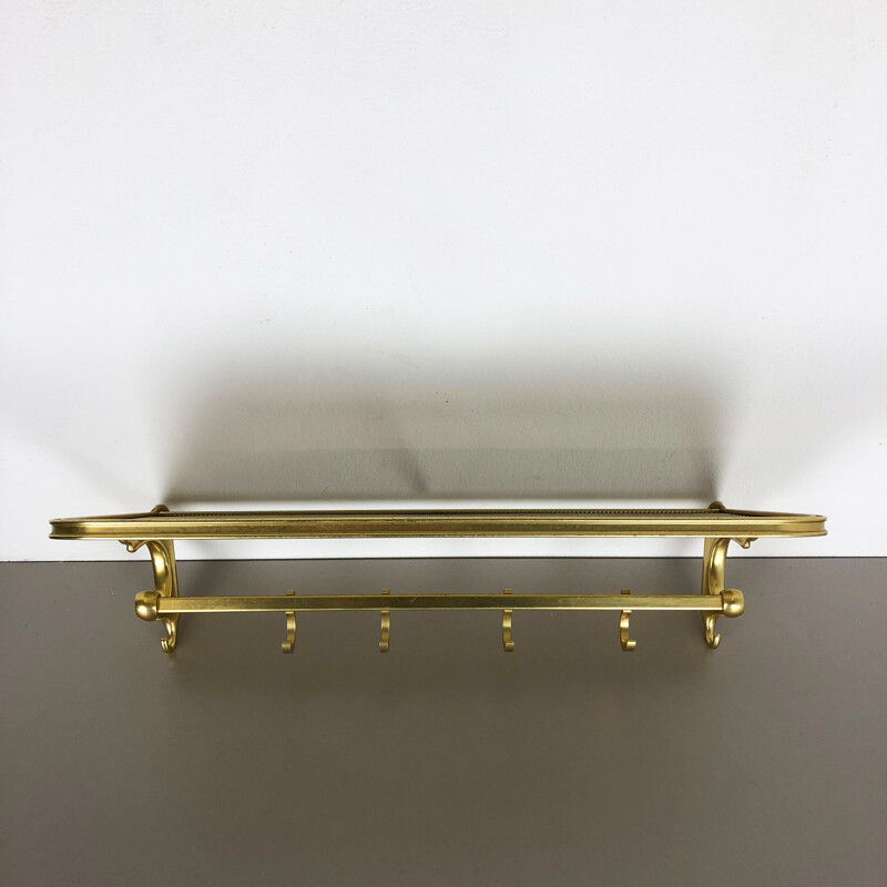 Vintage Brass Coat Rack Element 1950s