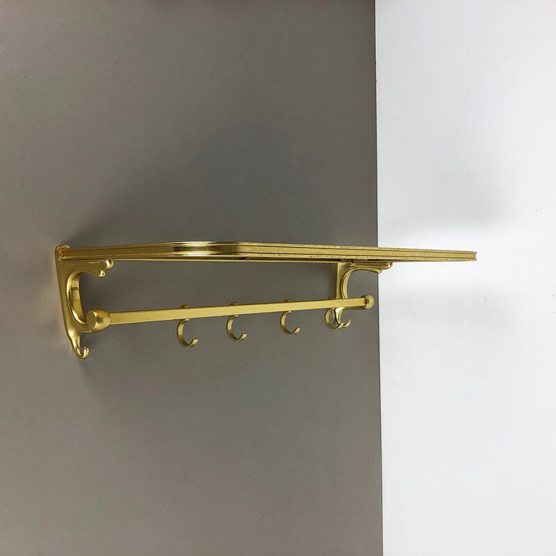 Vintage Brass Coat Rack Element 1950s