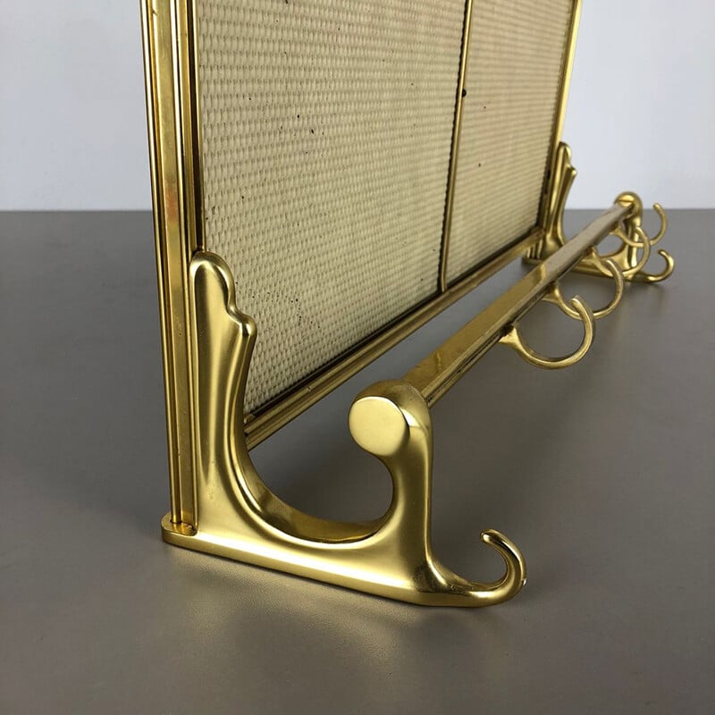 Vintage Brass Coat Rack Element 1950s