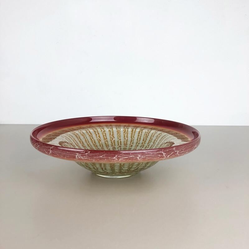 Bol en verre vintage par Karl Wiedmann pour WMF IKORA 1930 