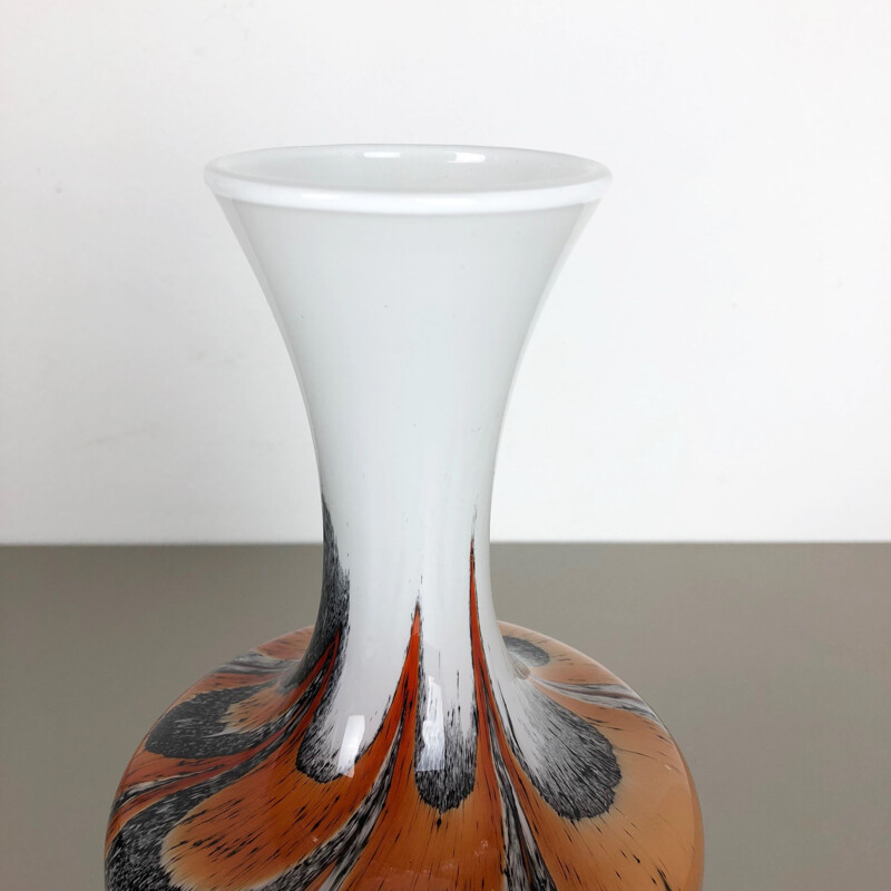 Vintage Extra Large Opaline Vase 1970s