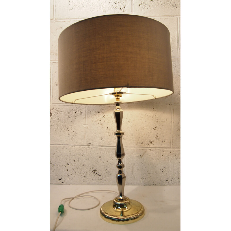 Vintage table lamp in gilt brass Maison Charles