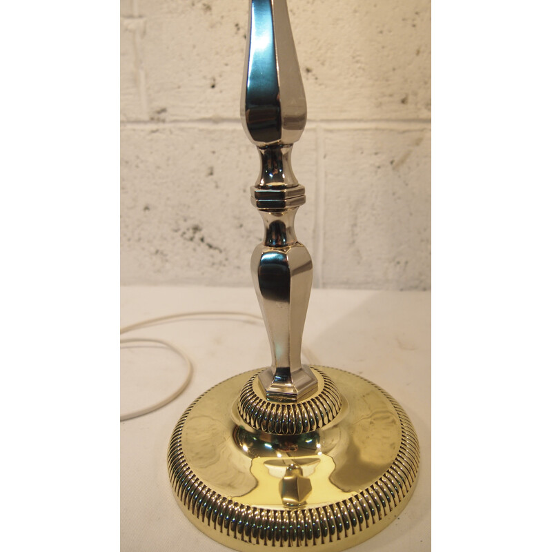 Vintage table lamp in gilt brass Maison Charles