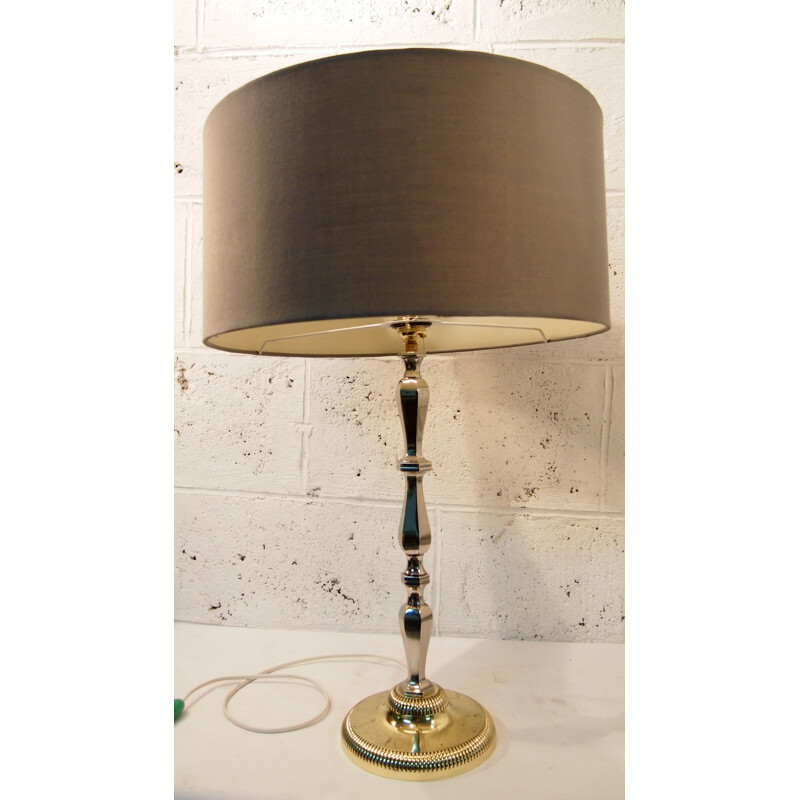 Vintage table lamp in gilt brass Maison Charles