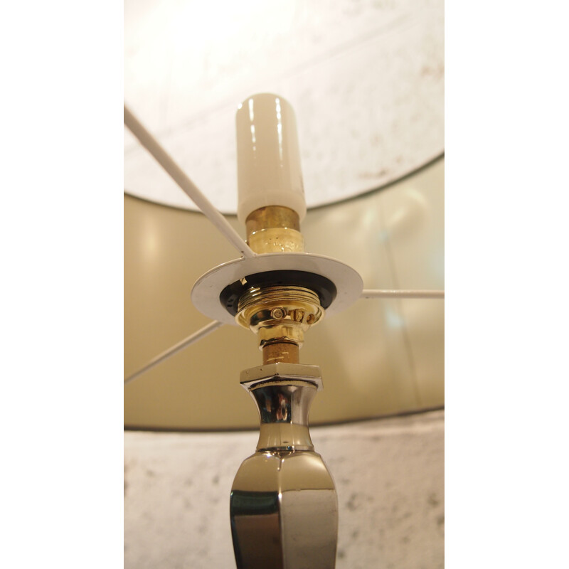 Vintage table lamp in gilt brass Maison Charles