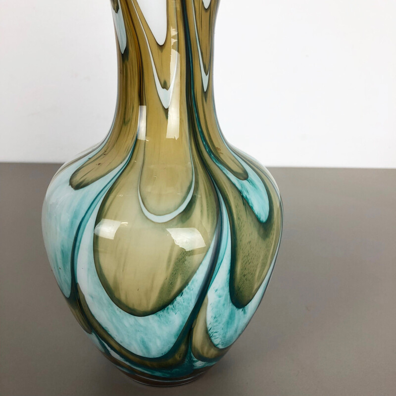 Vintage Extra Large Opaline Vase 1970s