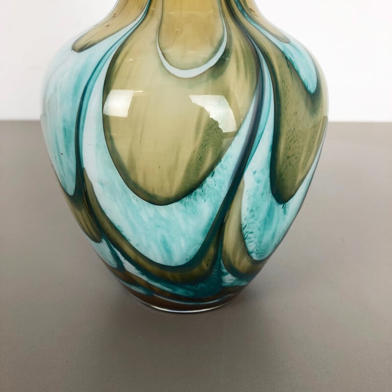 Grand vase vintage en opaline 1970