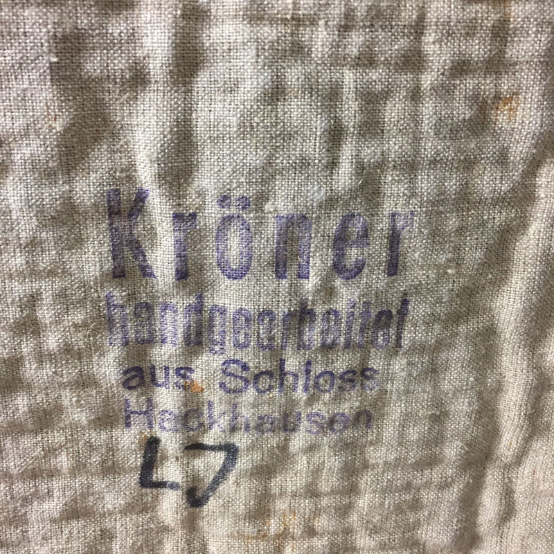 Tapete de parede Vintage em lã de algodão de Ewald KRÖNER para Schloss Hackhausen, Alemanha 1970