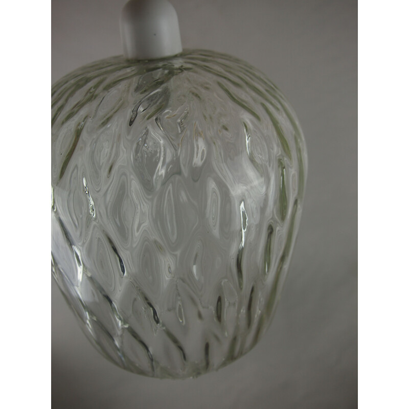 Vintage hanging lamp VENINI Murano glass space age