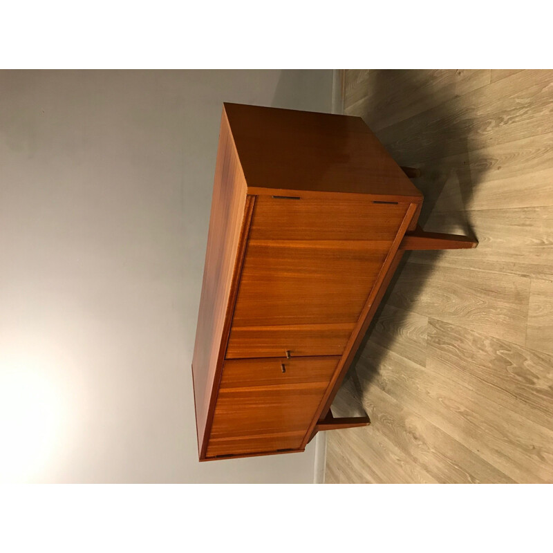 Vintage sideboard Violetta in beech Poland 1970s