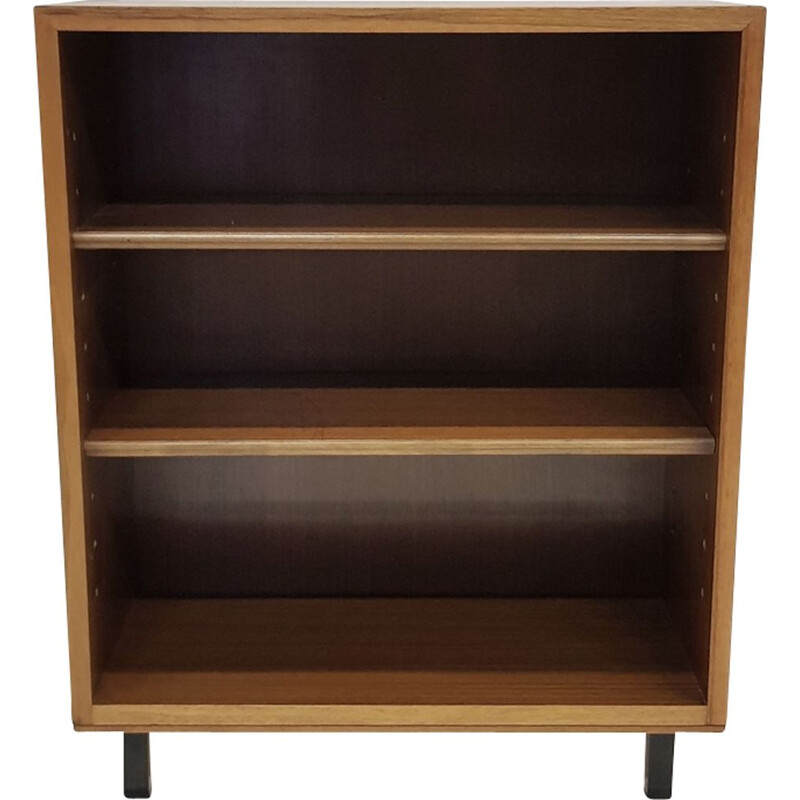 Vintage bookcase in walnut Scandinavian 1960s