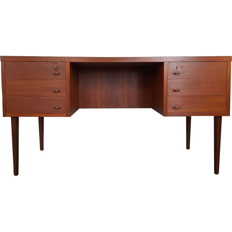 Bureau Danois vintage en teck Scandinave,1950