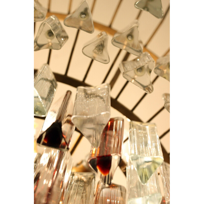 Plafonnier en verre de Murano de Paolo Venini