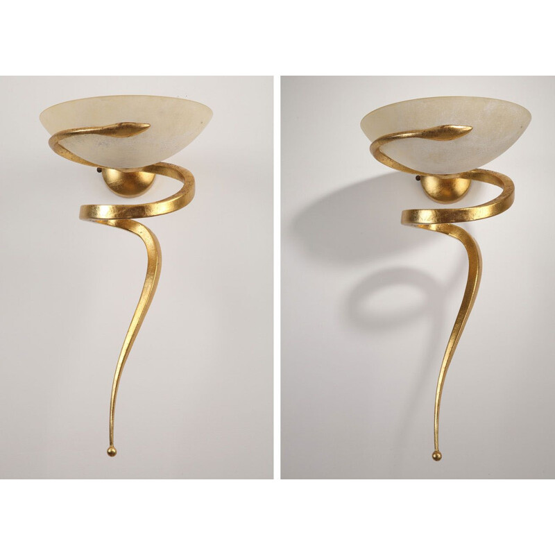 Pair of Teo wall lamps by Enzo Ciampalini