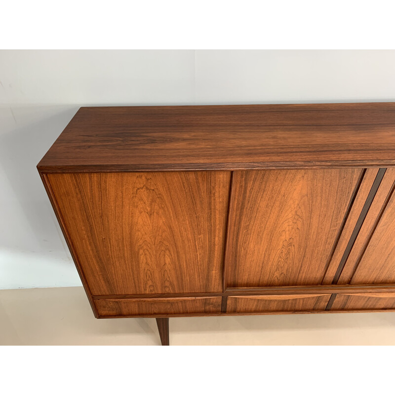 Vintage highboard in rosewood by E.W. Bach