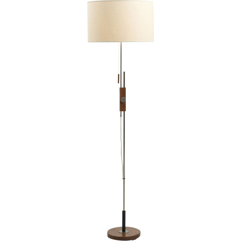 Vintage Adjustable white floor lamp from the 60s