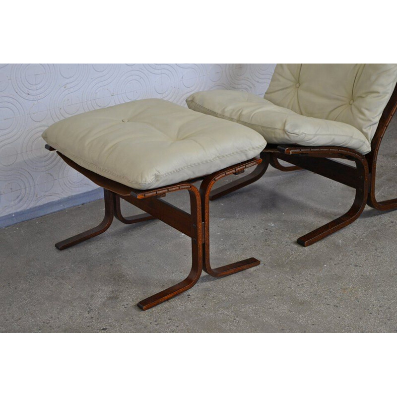 Siesta lounge chair & ottoman by Ingmar Relling for Westnofa