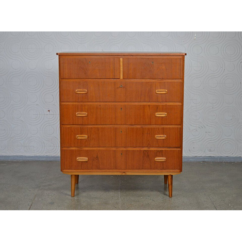 Vintage Swedish chest of drawers in teak