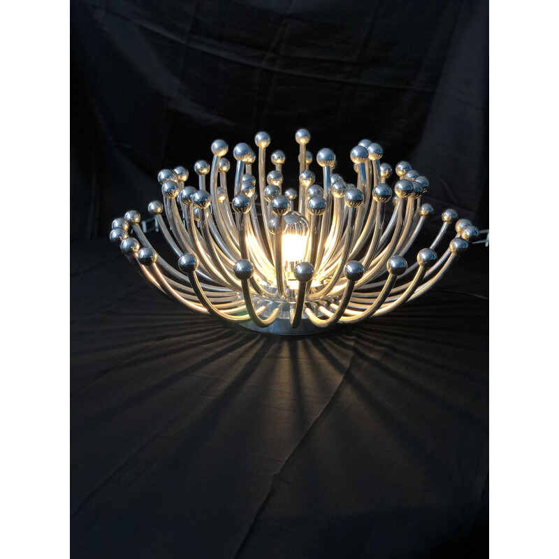 Silvered Pistillo lamp in plastic