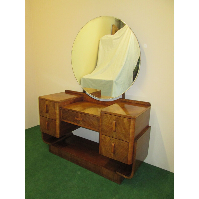 Vintage walnut dressing table