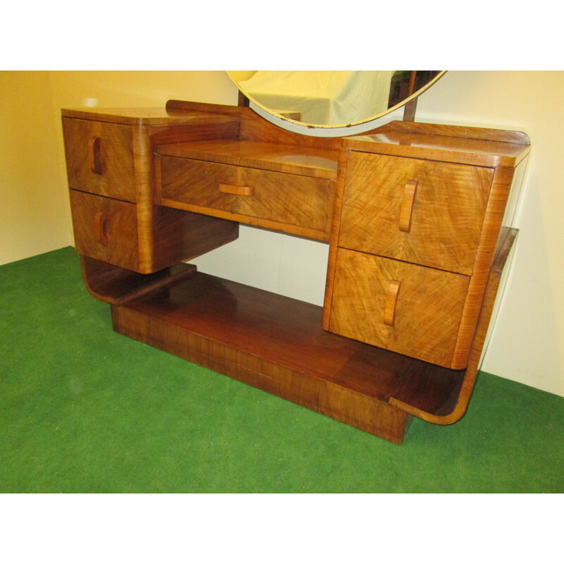 Vintage walnut dressing table