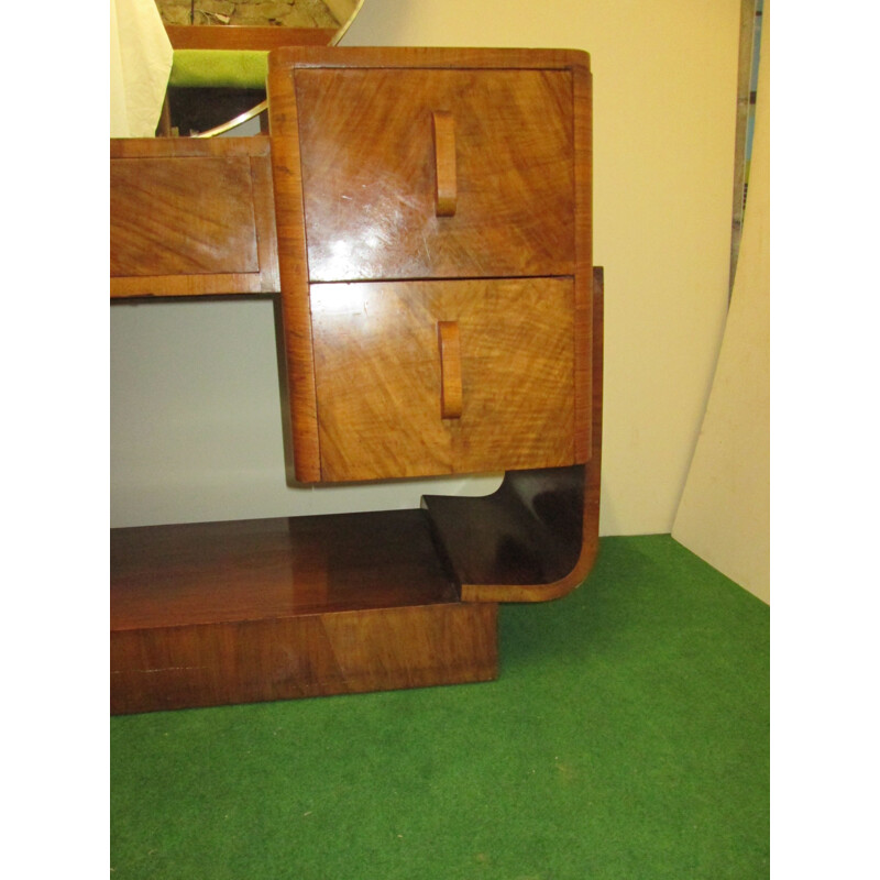 Vintage walnut dressing table